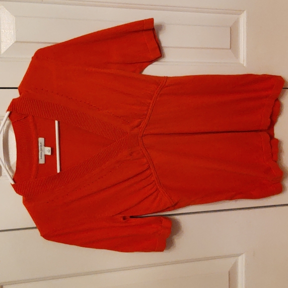 Banana Republic orange thin summer sweater - Picture 4 of 10